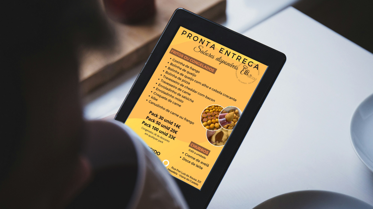 Menu on-line